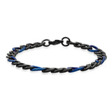 Two Tone Figaro Chain Bracelet