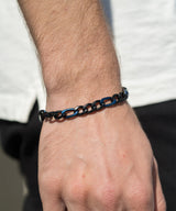 Two Tone Figaro Chain Bracelet