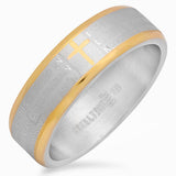 Two-Tone Lord's Prayer Ring in Spanish