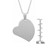 SteelTime Women's Our Father Lords Prayer Almost Full Heart Pendant