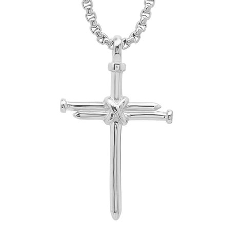 Stainless Steel Nail Cross Pendant