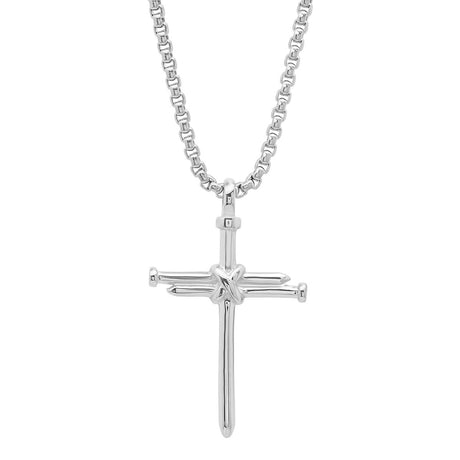 Stainless Steel Nail Cross Pendant