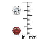 Black CZ + Rainbow Stud Set