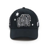 CULT OF INDIVIDUALITY 5 PANEL FRAME TRUCKER HAT IN BLACK