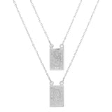 Our Lady Mount Carmel Rectangle Scapular Necklace