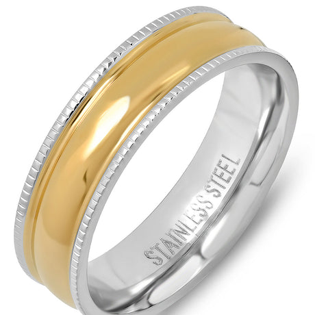 Two Tone Band Ring