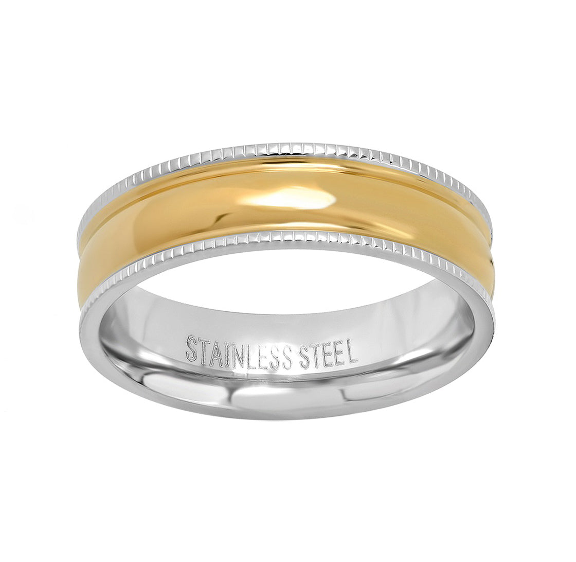 Two Tone Band Ring