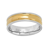 Two Tone Band Ring