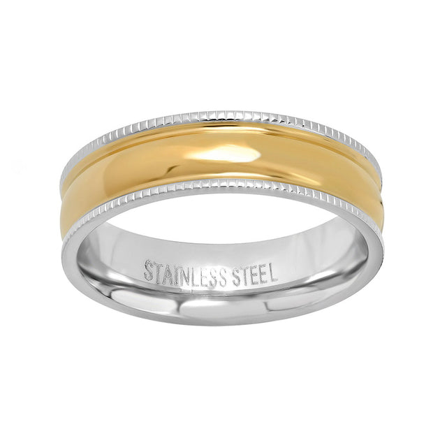 Two Tone Band Ring