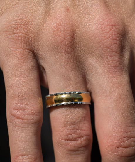 Two Tone Band Ring