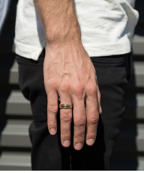 Two Tone Band Ring