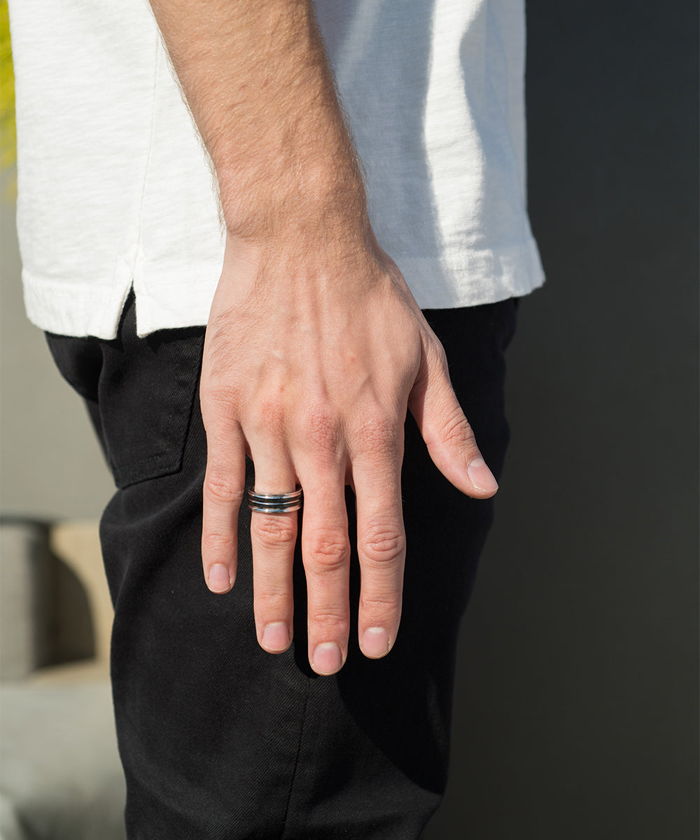 Double Stripe Band Ring