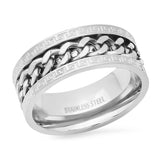 Cuban Link Spinner Ring