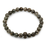 Lava Beaded Skull Bracelet