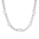 SYLM x Steeltime NYC Cuban Link Hearts Necklace + Bracelet Set