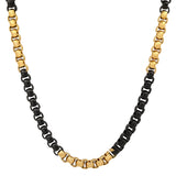 Two Tone Box Chain Necklace