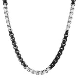 Two Tone Box Chain Necklace