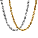 Twisted Rope Chain Necklace