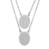 Virgin Mary Oval Scapular Necklace