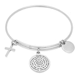 Bracelet With Our Father, Faith & Cross Charms