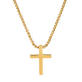 Stainless Steel Polished Cross Pendant
