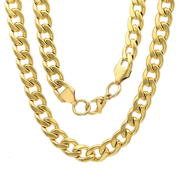 24 Inch Classic Cuban Link Chain Necklace