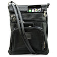 SteelTime Unisex Leather Crossbody Bag With Serenity Prayer