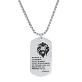 Be Strong…. Dog Tag Pendant