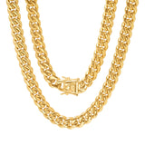 XXL Miami Cuban Link Luxe Lock Necklace