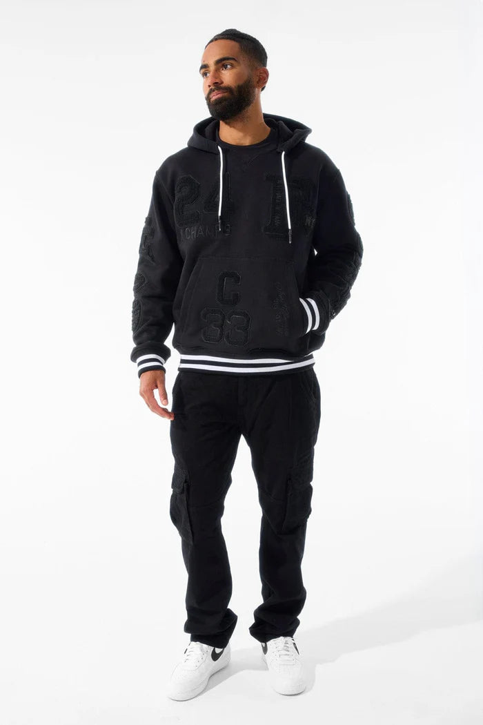 【Jordan Craig】Static Pullover フーディー JORDAN CRAIG VARSITY HALL OF FAME PULLOVER HOODIE BLACK