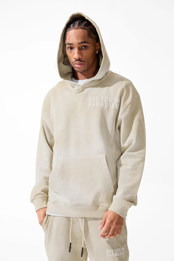 JORDAN  CRAIG PARADISE FRENCH TERRY WASHED PULLOVER HOODIE MULTI COLORS