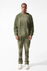 JORDAN  CRAIG PARADISE FRENCH TERRY WASHED PULLOVER HOODIE MULTI COLORS
