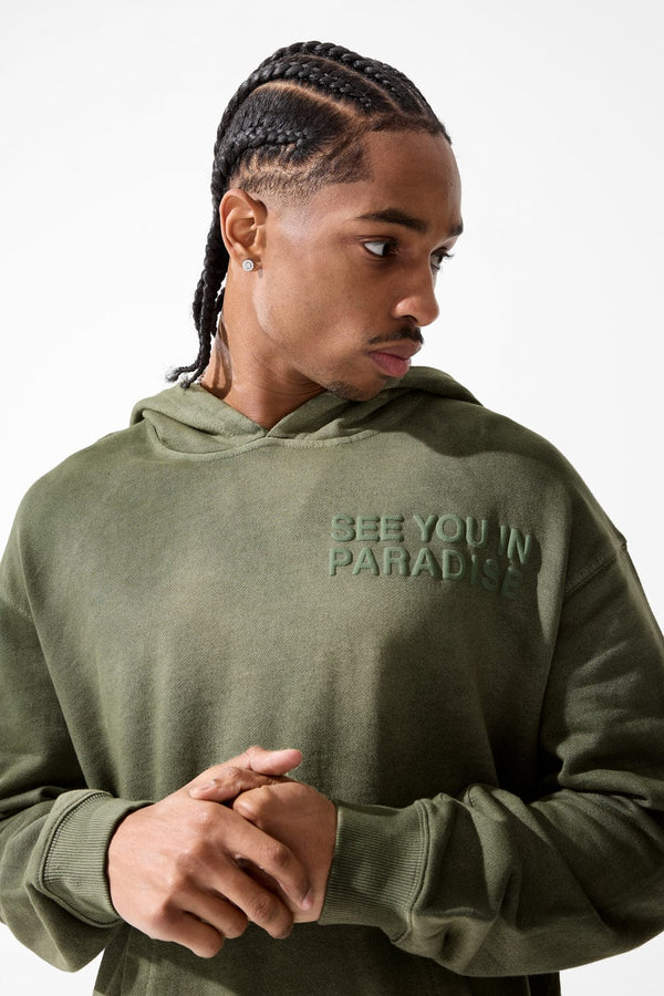 JORDAN  CRAIG PARADISE FRENCH TERRY WASHED PULLOVER HOODIE MULTI COLORS