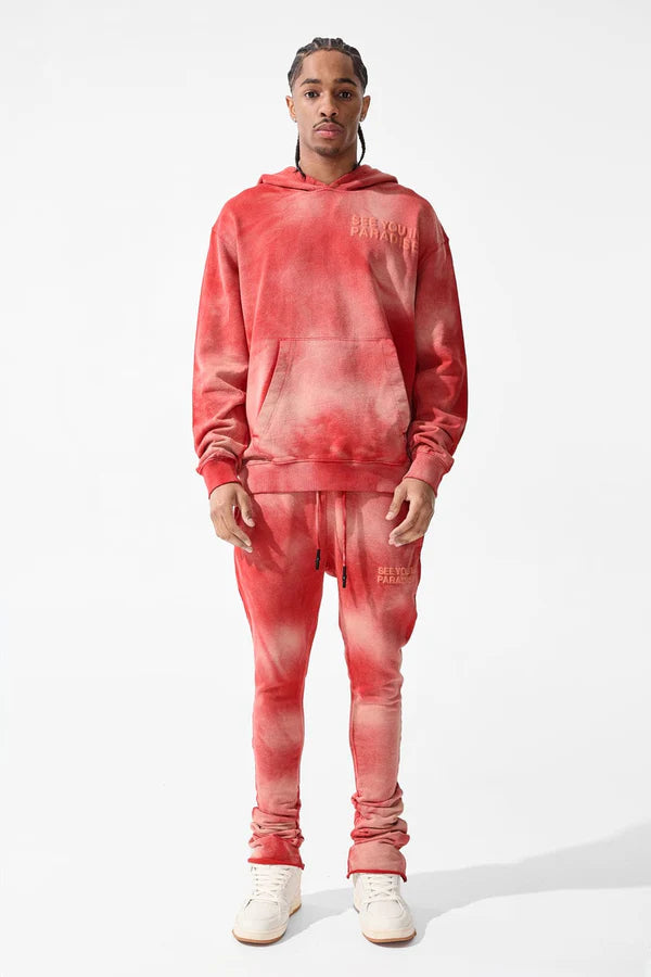 JORDAN  CRAIG PARADISE FRENCH TERRY WASHED PULLOVER HOODIE MULTI COLORS