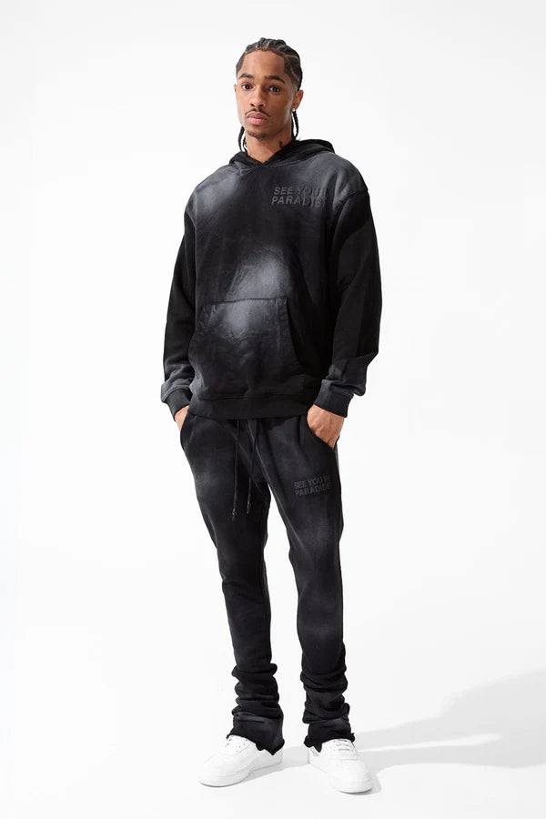 JORDAN  CRAIG PARADISE FRENCH TERRY WASHED PULLOVER HOODIE MULTI COLORS
