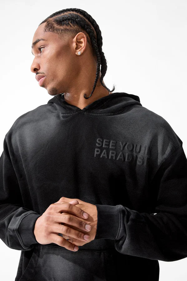 JORDAN  CRAIG PARADISE FRENCH TERRY WASHED PULLOVER HOODIE MULTI COLORS