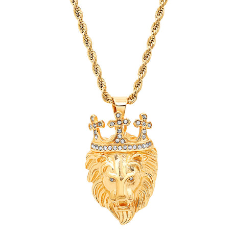 Triple Cross Lion King Pendant