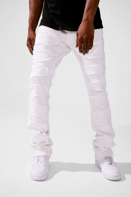 Jordan Craig Jeans - Martin Stacked Inseam - Plaster - White