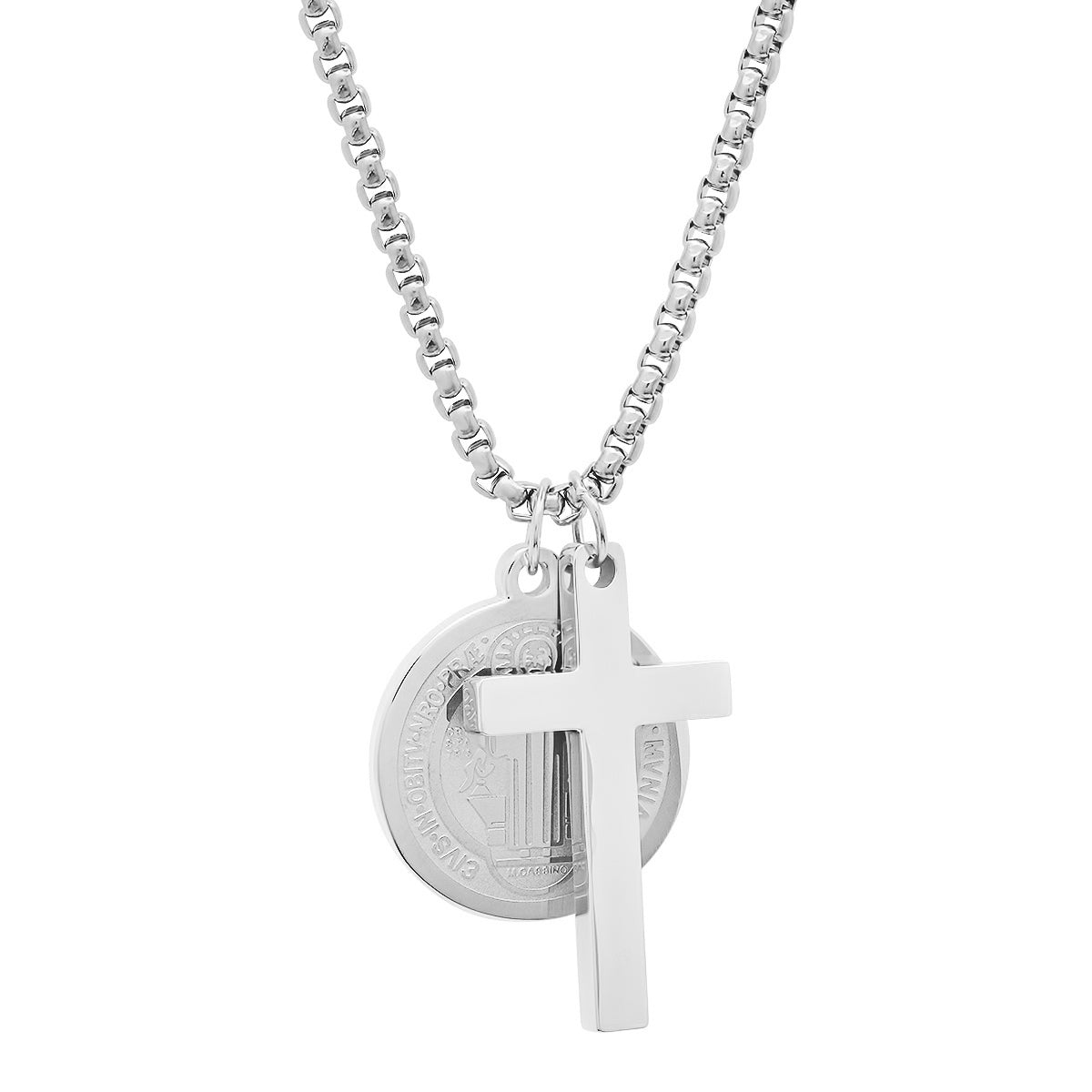 St. Benedict Medallion & Cross Pendant