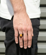 Black Eye of The Tiger Square Ring