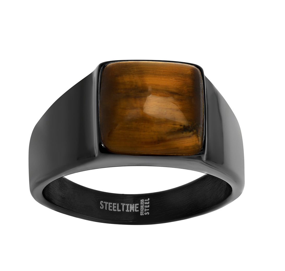 Black Eye of The Tiger Square Ring