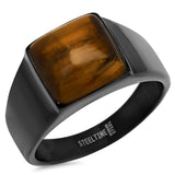 Black Eye of The Tiger Square Ring