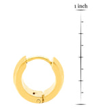 Huggie Wide Band Hoops