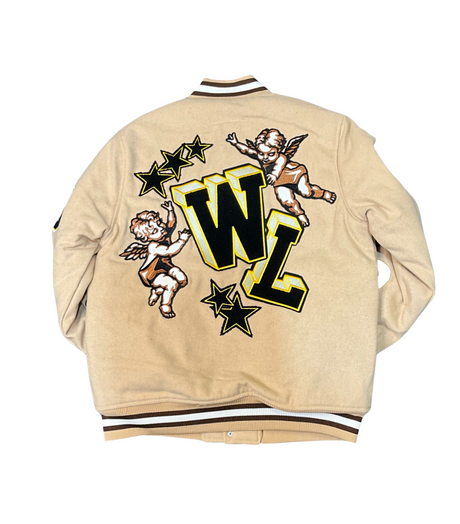 Rebel Minds - Varsity Jacket - Angel Melton - Beige