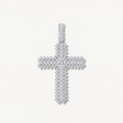 ICE KART SPIKE CROSS PENDANT WHITE GOLD