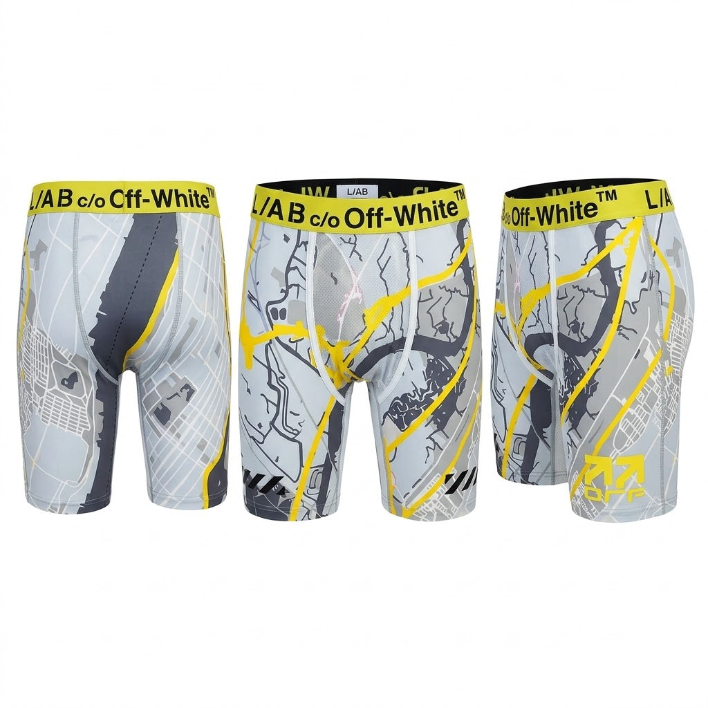 L/AB CO Off-White Stacked Diags AOP Boxer