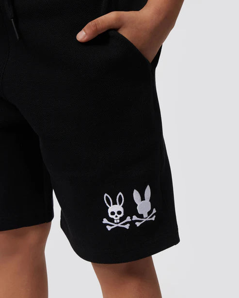 Psycho Bunny - Short - Twin Logo - Black