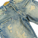 Makobi B1786 KIDS Rick Biker Jeans - Dirt