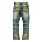 Makobi B1786 KIDS Rick Biker Jeans - Vintage