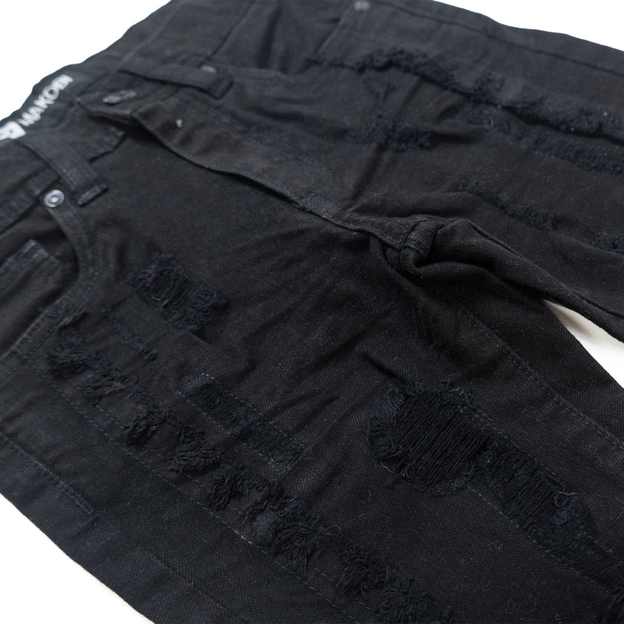 MAKOBI B1997 Gianno KIDS Stacked Jeans - Black